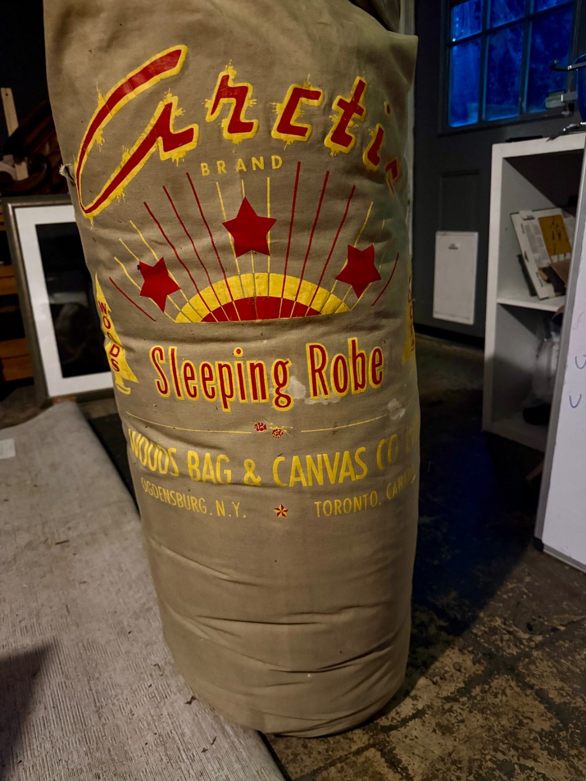 Rare Vintage Woods Arctic 3-Star Down Sleeping Robe w/ Original Sack 90x90
