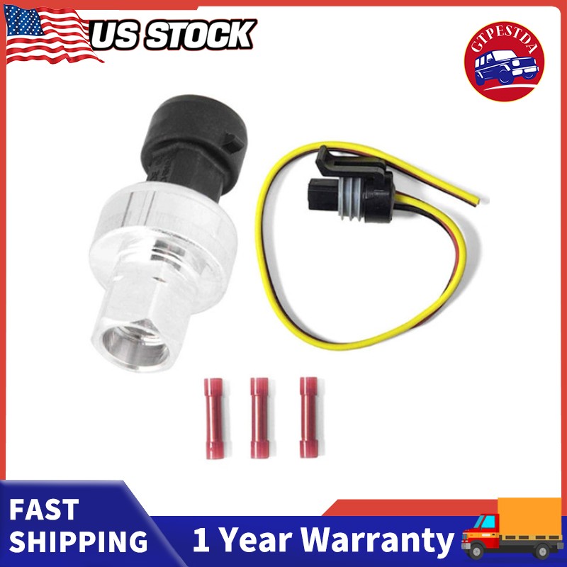 A/C Refrigerant Pressure Switch Sensor & Connector Fits for GM Buick Chevrolet`