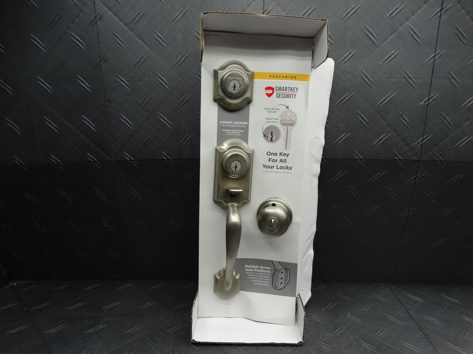 Kwikset Montara Nickel Single Cylinder Door Handleset w/ Juno Entry Door Knob Kwikset Montara Nickel Single Cylinder Door Handleset w/ Juno Entry Door Knob