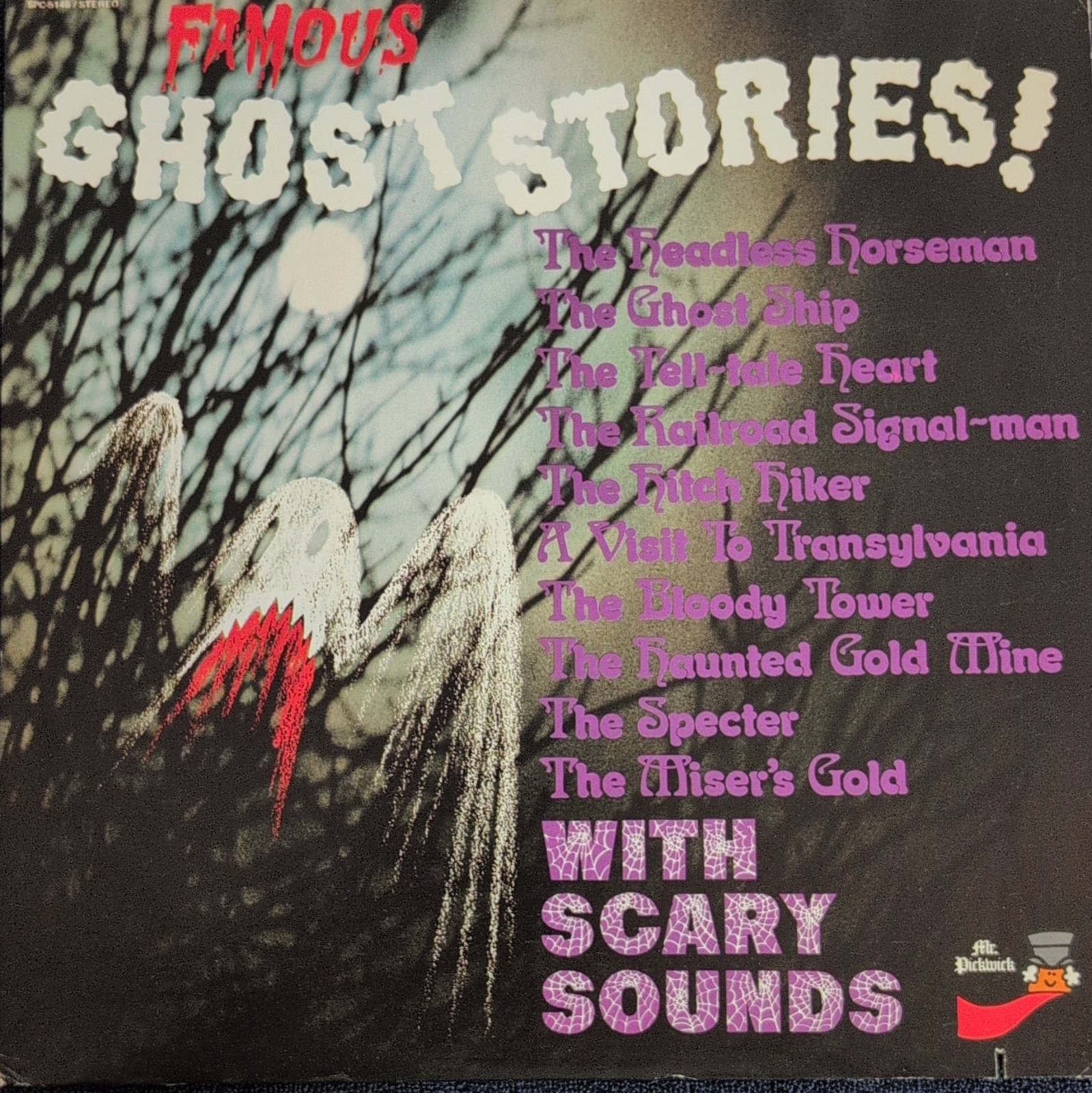 Mr. Pickwick Wade Denning Famous Ghost Stories LP 12