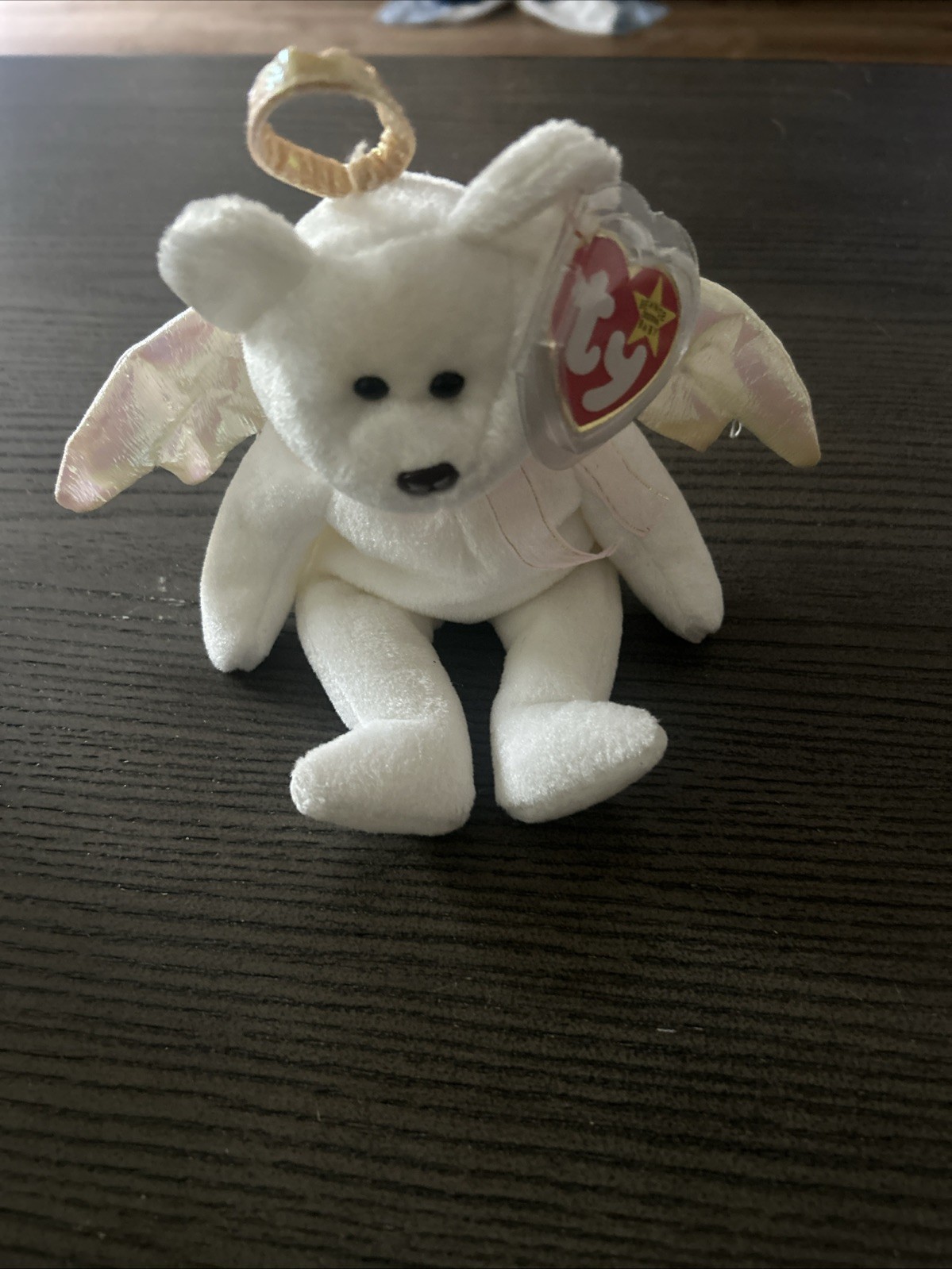 Vintage Retired 1998 Ty Halo Angel Bear Beanie Baby Vintage Retired 1998 Ty Halo Angel Bear Beanie Baby