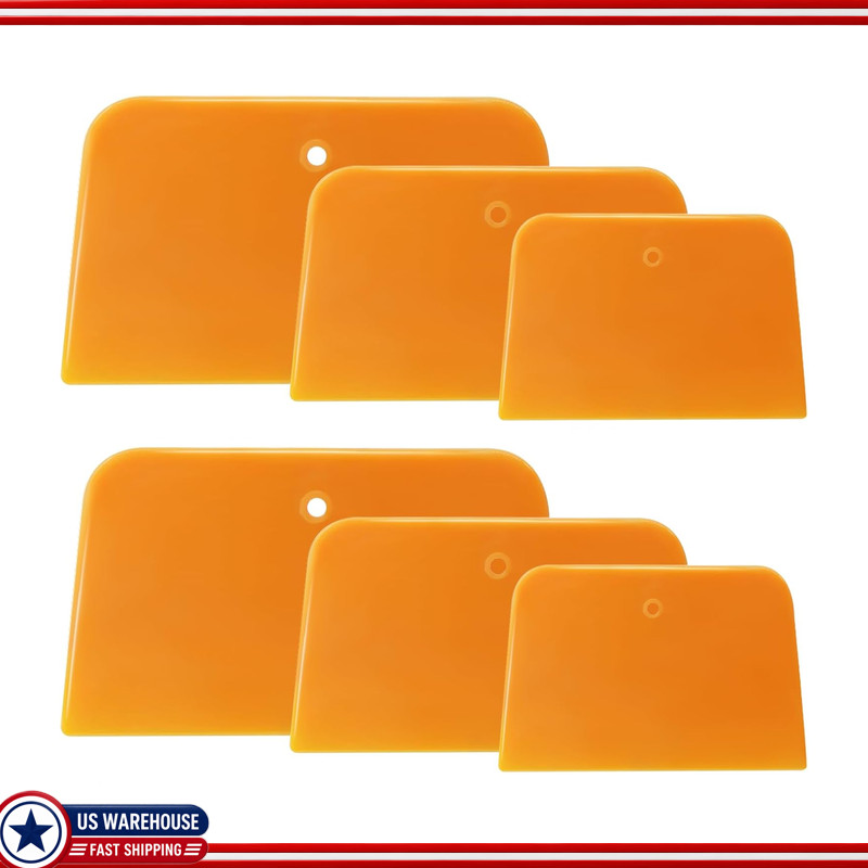 6-Piece Reusable Body Filler Spreader Set, Large Medium Small Sizes CColor: 6PCS