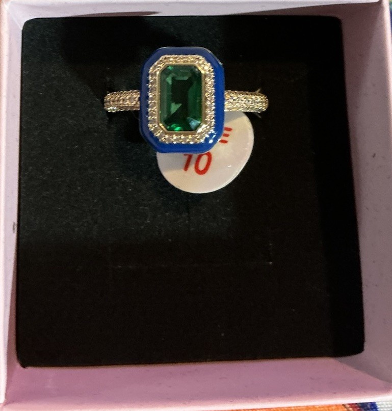 Bomb Party Ring Size 10 “Tease And Sparkle” Gold Plating Bomb Party Ring Size 10 “Tease And Sparkle” Gold Plating