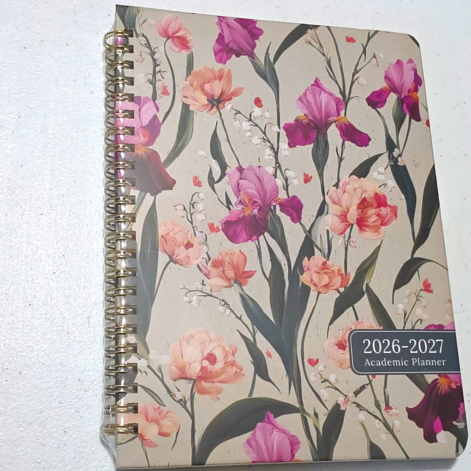 ZOTIA 2026-2027 Academic Planner Large Spiral Bound Floral Cover ZOTIA 2026-2027 Academic Planner Large Spiral Bound Floral Cover