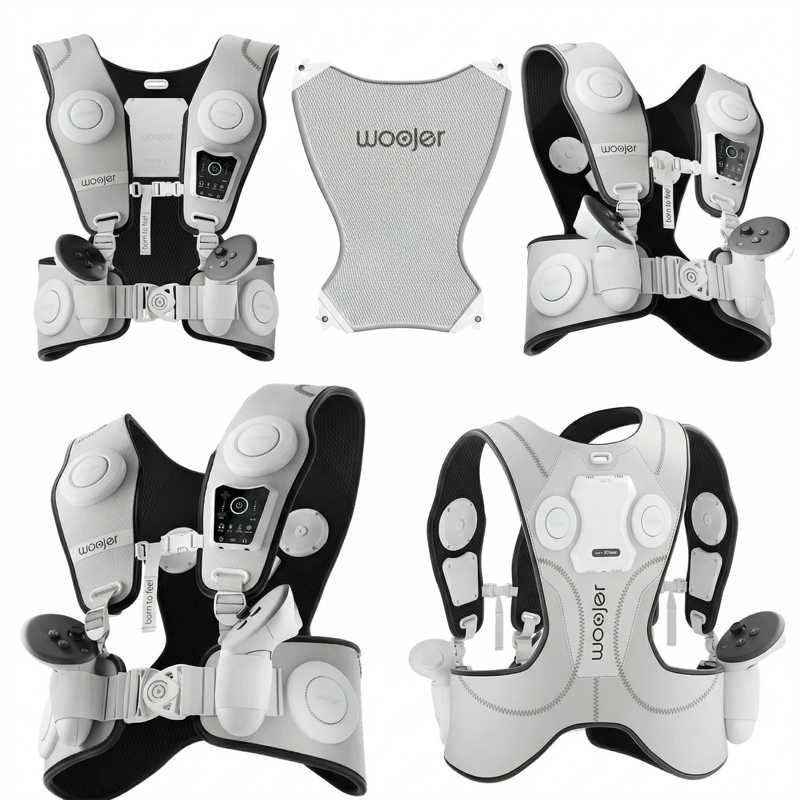 Woojer Vest 3 Haptic Feedback Wearable For Gaming & VR White Excellent Woojer Vest 3 Haptic Feedback Wearable For Gaming & VR White Excellent