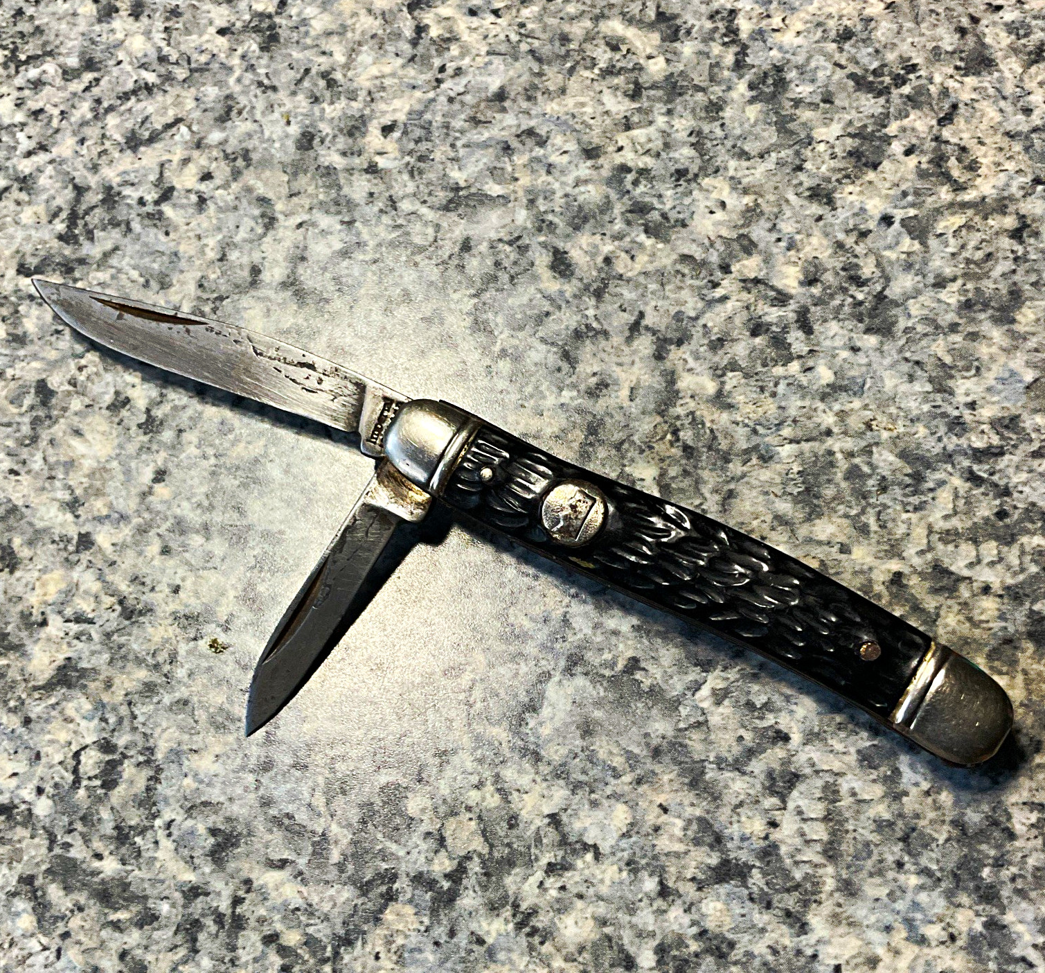 Vtg Imperial 2-Blade Slipjoint Pocketknife Manual Plain Edge SS Clip/Pen Black Vtg Imperial 2-Blade Slipjoint Pocketknife Manual Plain Edge SS Clip/Pen Black