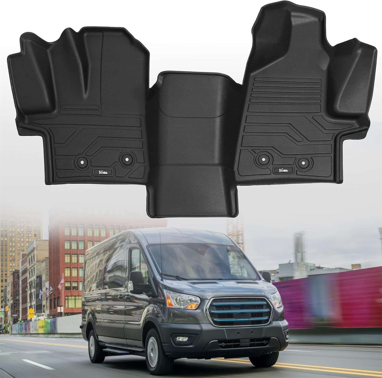 Floor Mats for 2022-2026 Ford Transit/E-Transit w/Vinyl Floors (No Transit Conne Floor Mats for 2022-2026 Ford Transit/E-Transit w/Vinyl Floors (No Transit Conne