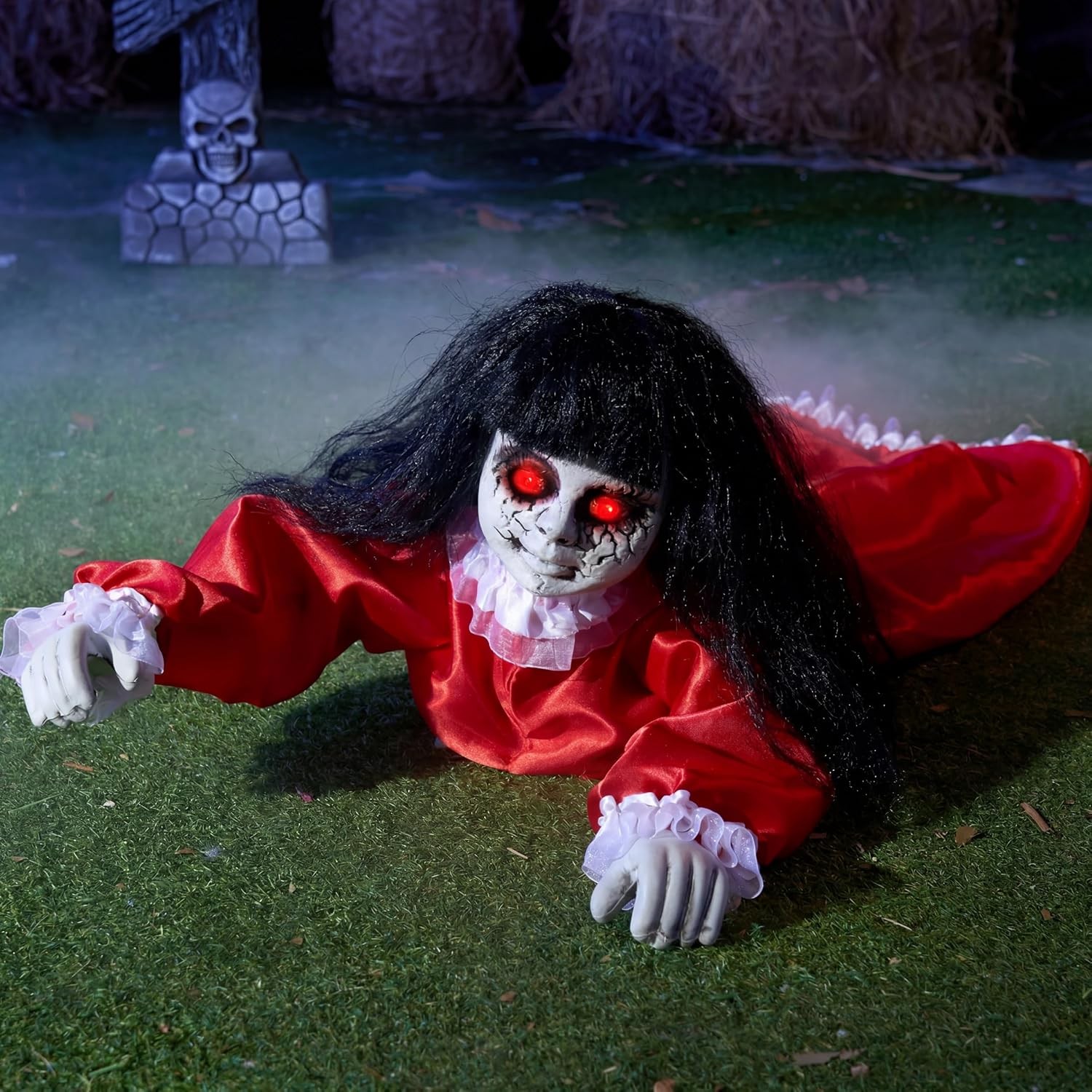 Groundbreaker Outdoor Animated Crawling Animatronic Halloween Doll Decoration Groundbreaker Outdoor Animated Crawling Animatronic Halloween Doll Decoration