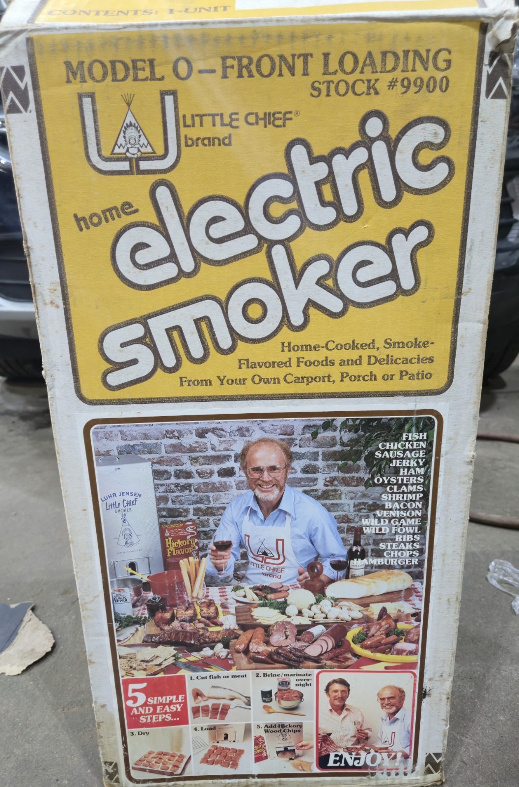Vintage Luhr Jensen Little Chief Electric Smoker-Cooking-Grill Works, Needs Cord