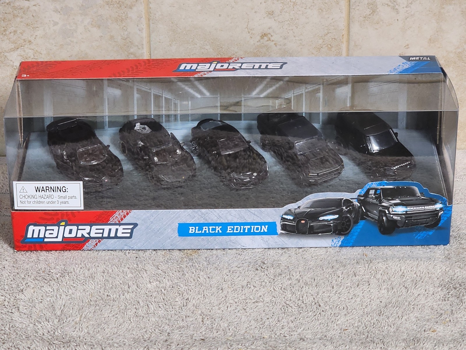 Majorette 1/64 Diecast Cars Black Edition 5 Piece Set Majorette 1/64 Diecast Cars Black Edition 5 Piece Set