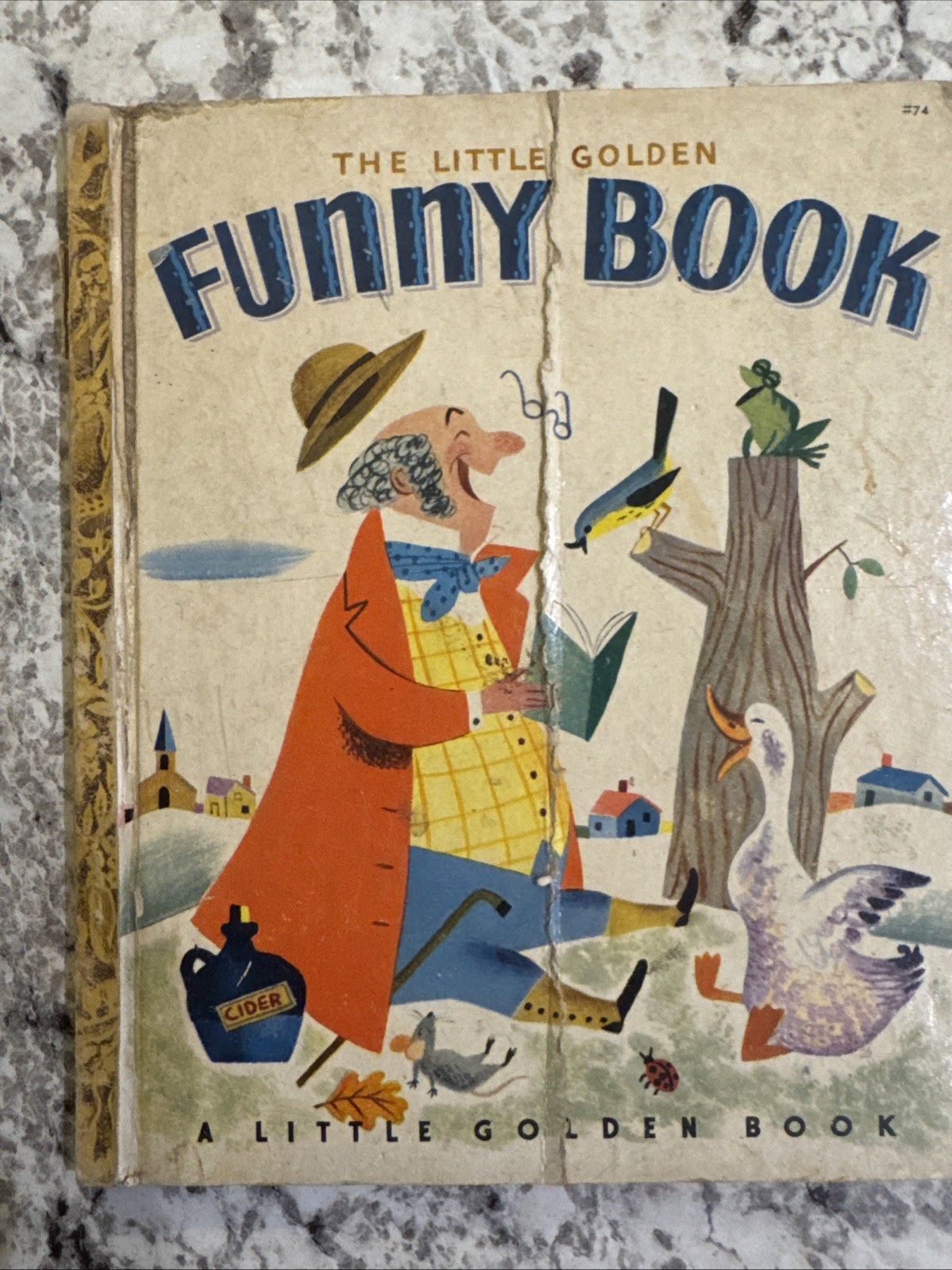 VTG 1950 “THE LITTLE GOLDEN FUNNY BOOK” Bent Cover
