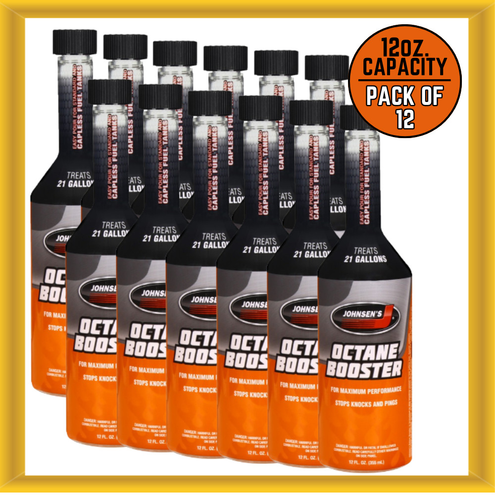 Johnsen\'s 4688 12 Ounce Capacity Octane Boost for Maximum Performance Pack of 12 Johnsen\'s 4688 12 Ounce Capacity Octane Boost for Maximum Performance Pack of 12
