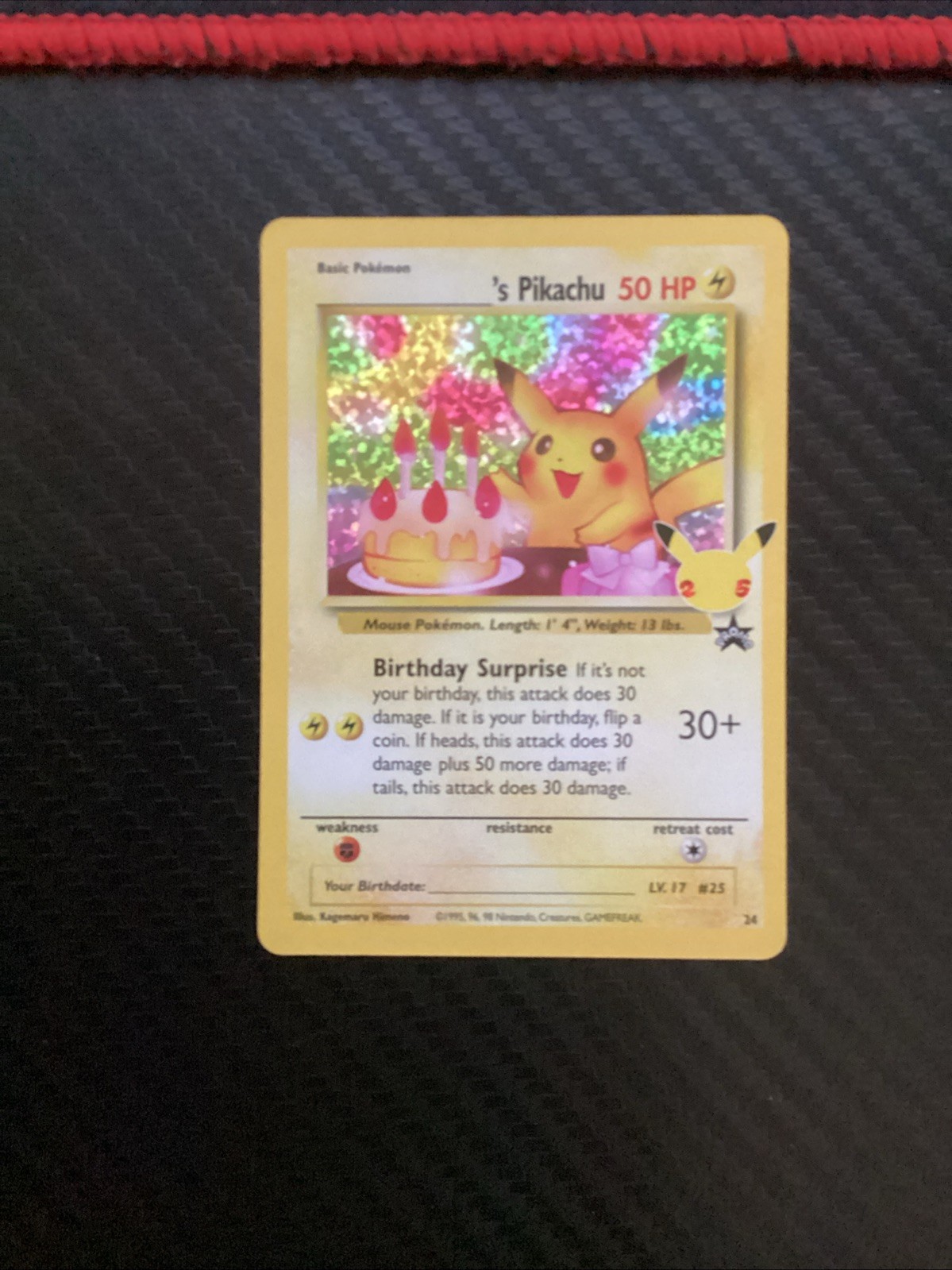 Birthday Pikachu Holo Celebrations: Classic Collection Promo 24/53 NM Birthday Pikachu Holo Celebrations: Classic Collection Promo 24/53 NM