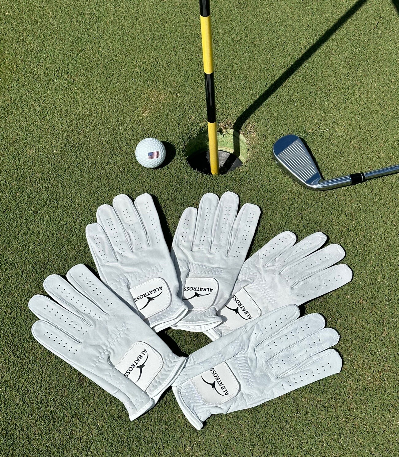 (5 - pack) Albatross Cabretta Leather Golf Glove Men's Regular Sizes (5 - pack) Albatross Cabretta Leather Golf Glove Men's Regular Sizes