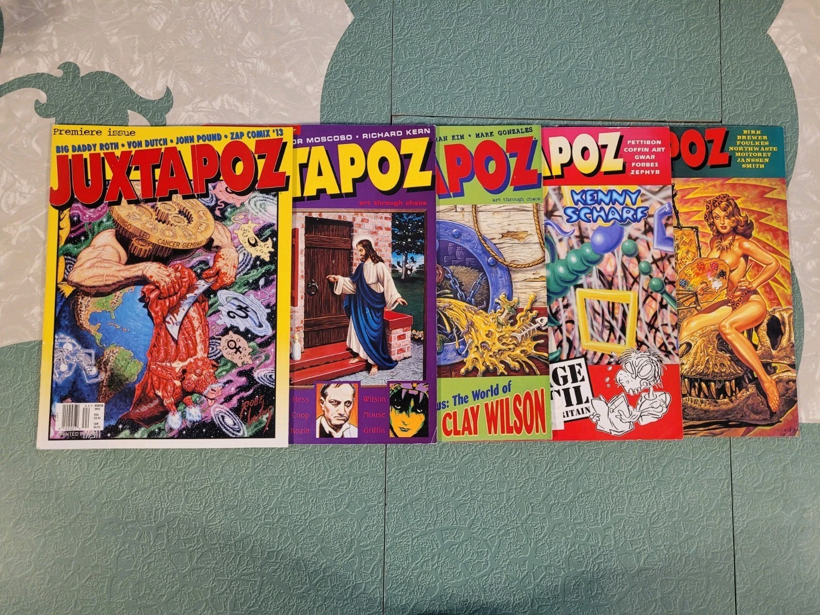 Juxtapoz 5 Issue Lot 1994-1996 Premiere Scharf Schorr S Clay Wilson