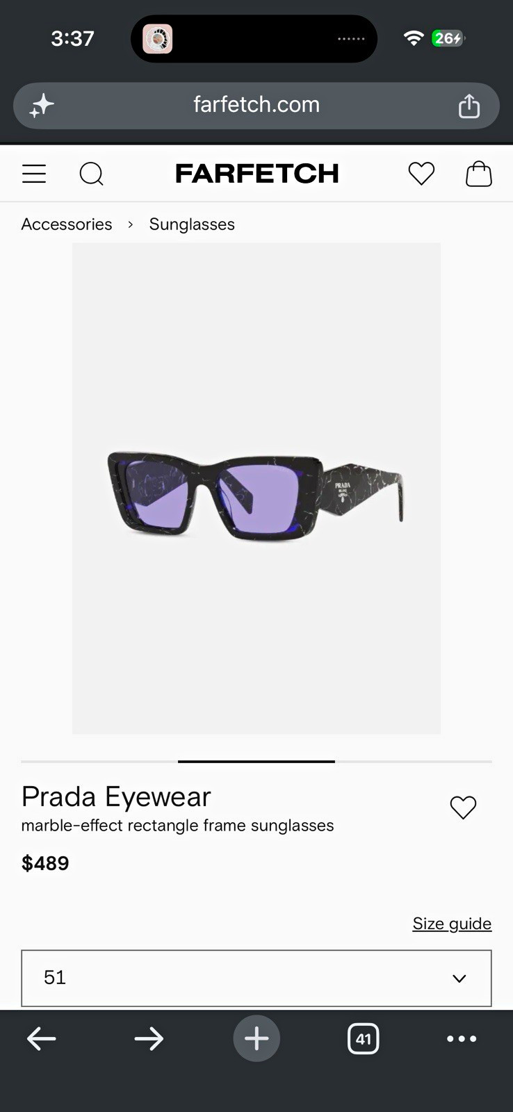 Prada Women’s Marble Rectangle Sunglasses Black Plastic Frame Purple Tinted Prada Women’s Marble Rectangle Sunglasses Black Plastic Frame Purple Tinted