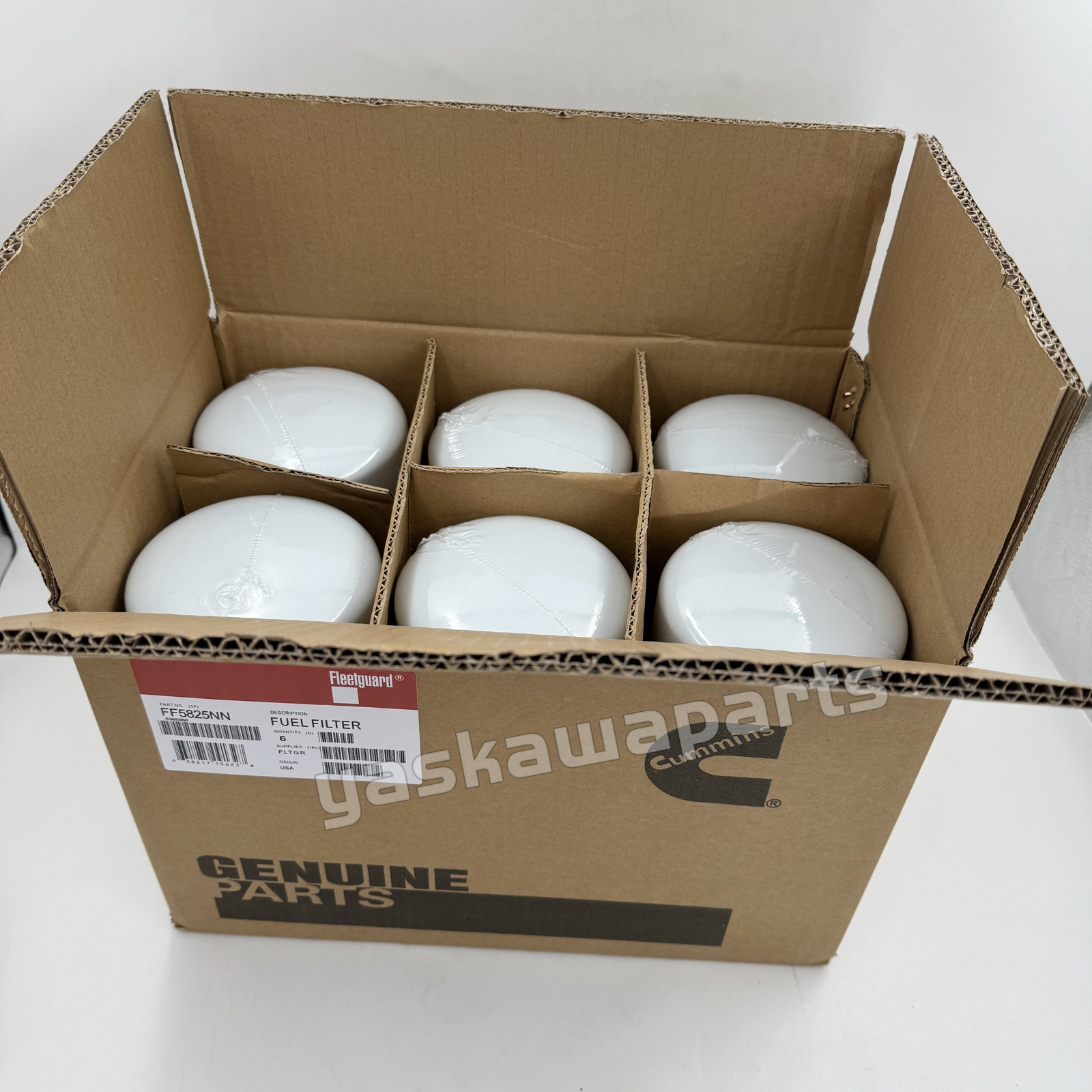 6PCS For Fleet guard Fleetguard FF5825NN 5599456 Fuel Filter NanoNet X15 Cummins