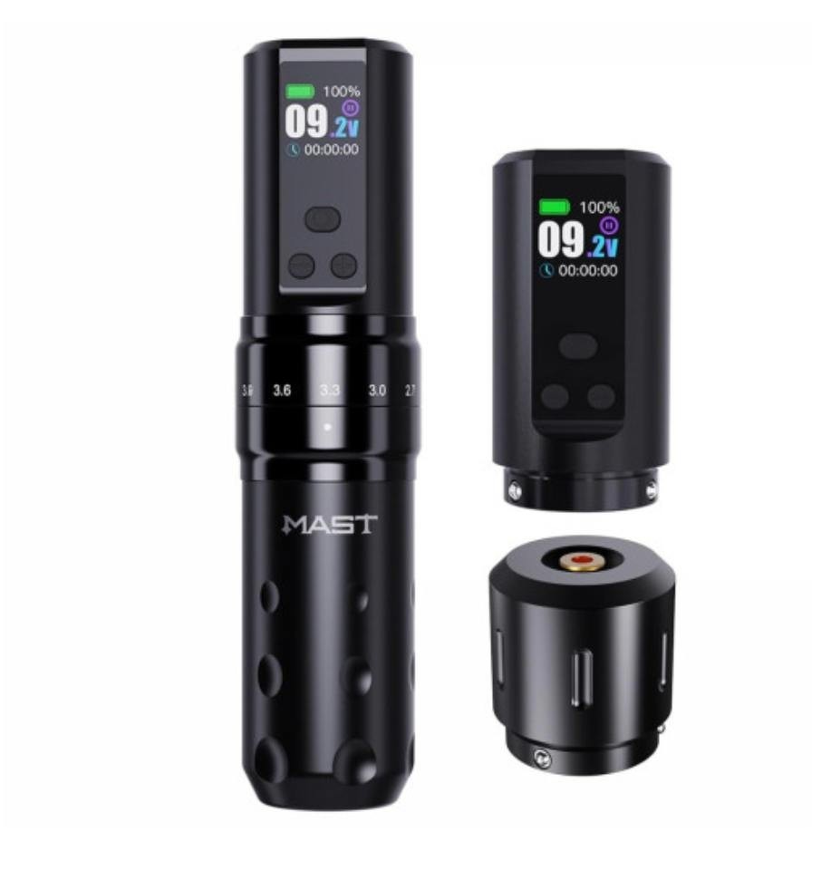 Mast Fold2 Pro Tattoo Gun, Wireless Rotary Pen Machine, 2 Batteries 2,000mAh Mast Fold2 Pro Tattoo Gun, Wireless Rotary Pen Machine, 2 Batteries 2,000mAh