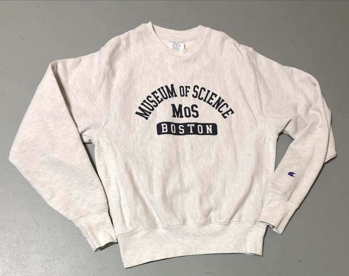 Vintage Champion Adult S Reverse Weave Crewneck Preppy School Athletic Gray