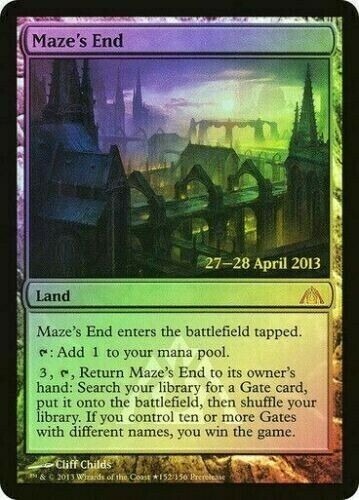 1x FOIL MAZE\'S END - Dragon\'s Maze Promo - MTG - NM - Magic the Gathering 1x FOIL MAZE\'S END - Dragon\'s Maze Promo - MTG - NM - Magic the Gathering