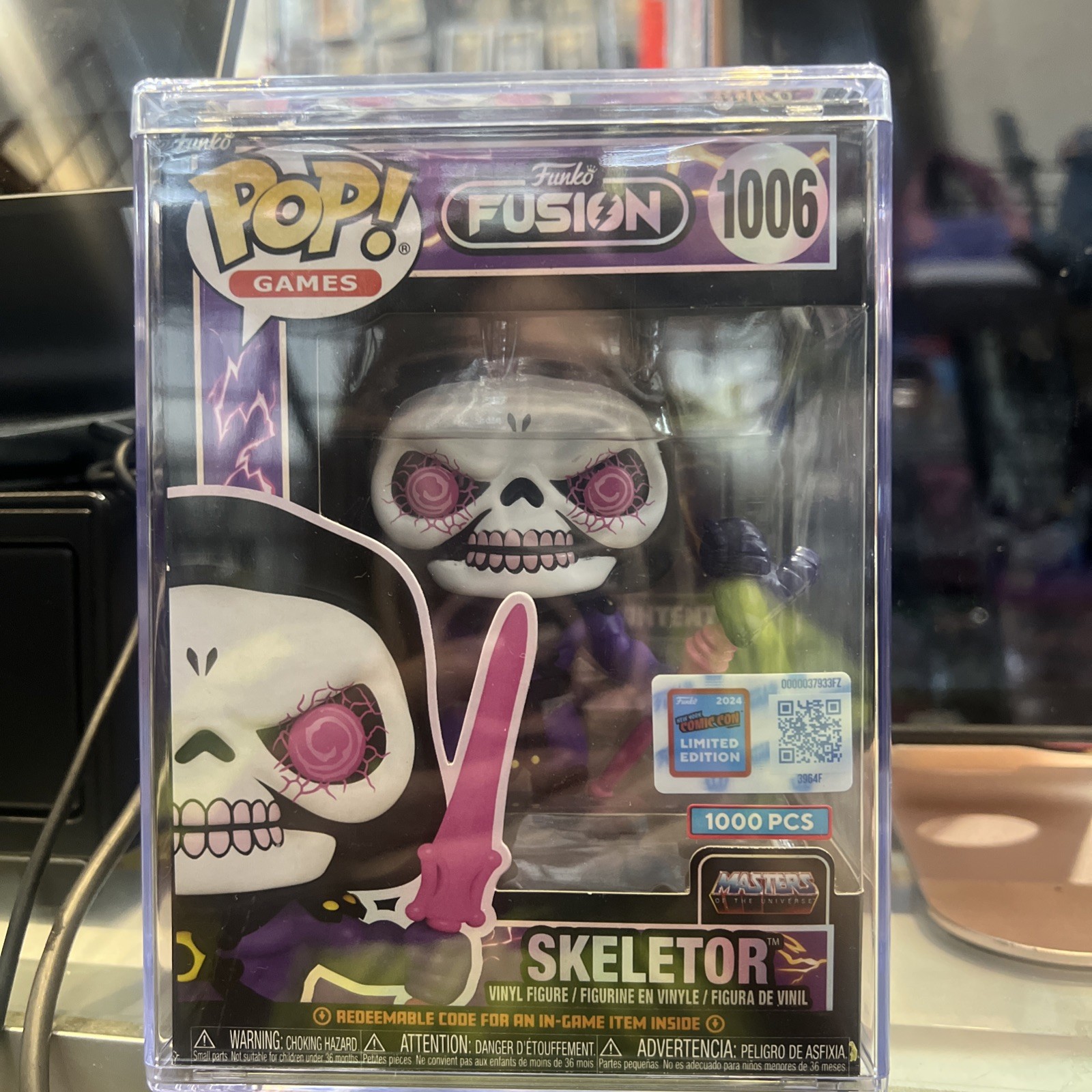 Funko Pop Fusion Masters of the Universe Skeletor NYCC 2024 Exclusive LE 1000
