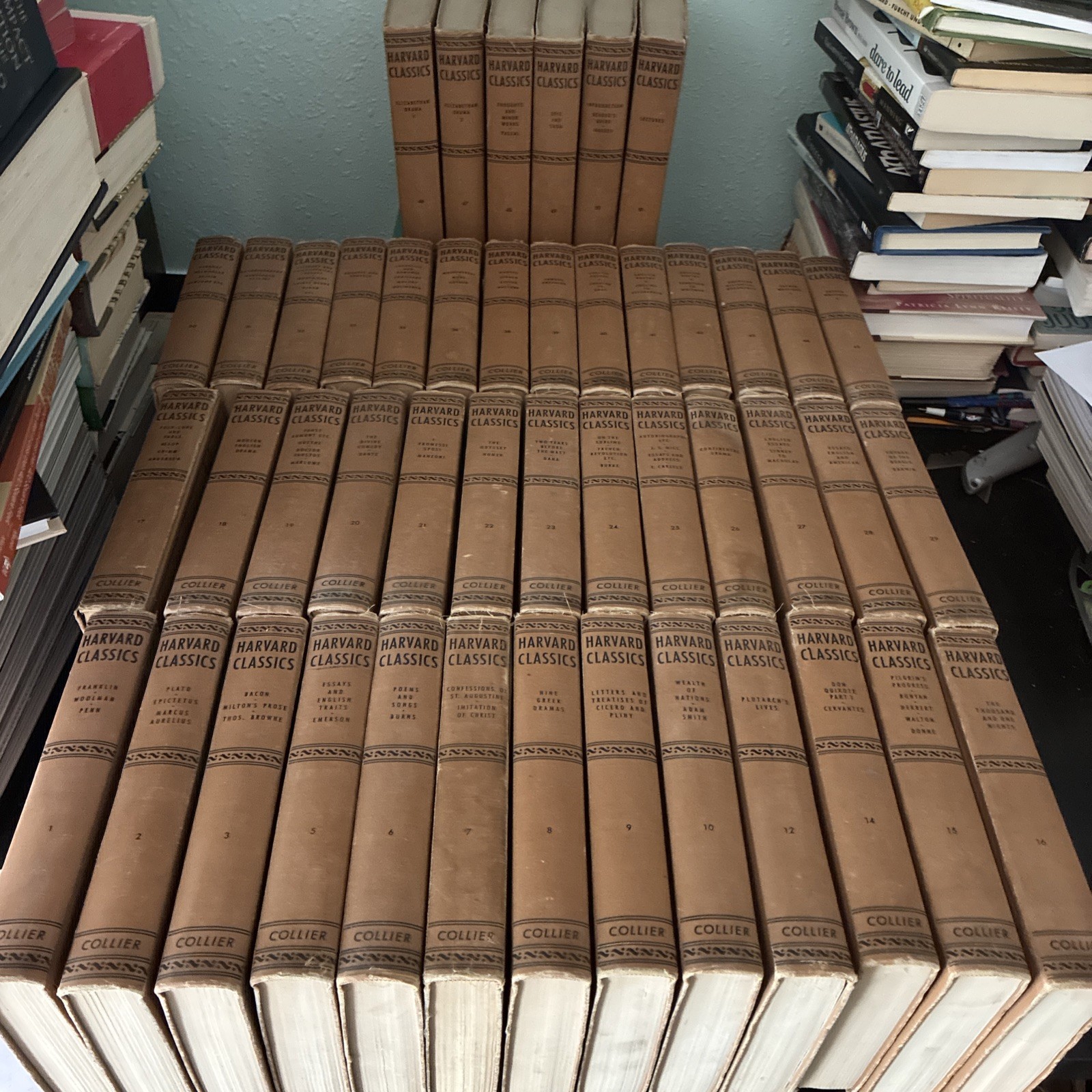 THE HARVARD CLASSICS Set 1-51 (MISSING vol 4,11,13,34,37) fair condition THE HARVARD CLASSICS Set 1-51 (MISSING vol 4,11,13,34,37) fair condition