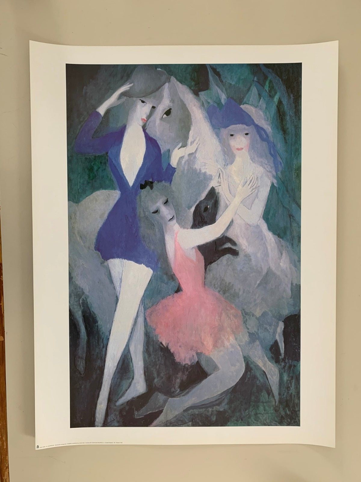 MARIE LAURENCIN,\'SPANISH DANCERS,1921\' RARE 2000 ART PRINT, LAST ONE