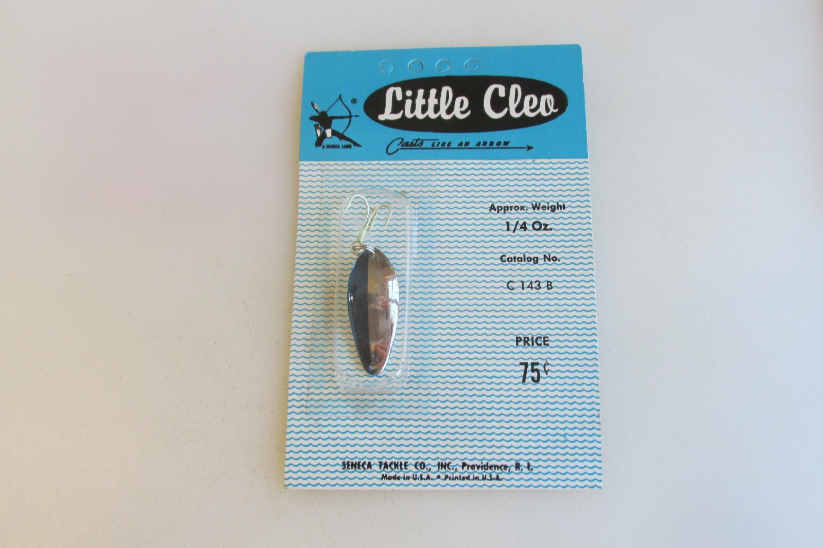 Vintage Seneca Tackle Little Cleo 1/4 Oz. Spoon New In RARE Package Vintage Seneca Tackle Little Cleo 1/4 Oz. Spoon New In RARE Package