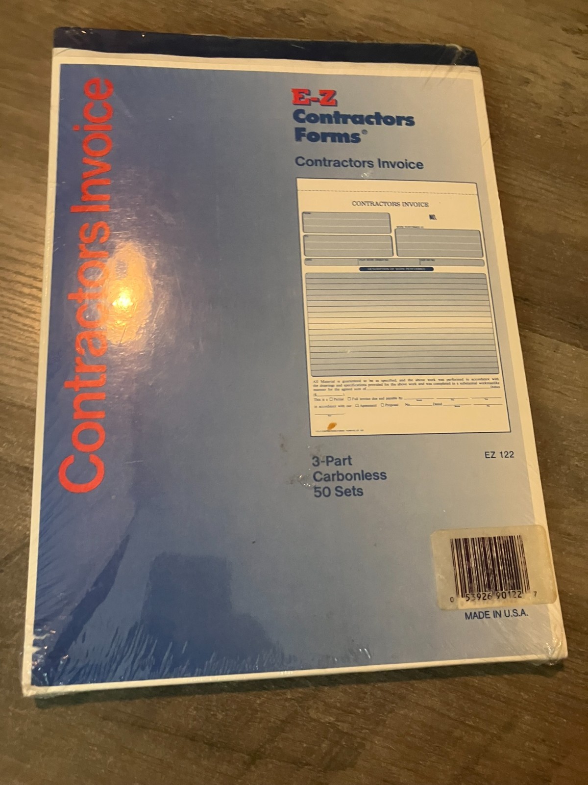 EZ Contractors Forms Invoice Pack of 3-Part 50 Carbonless Sets EZ Contractors Forms Invoice Pack of 3-Part 50 Carbonless Sets