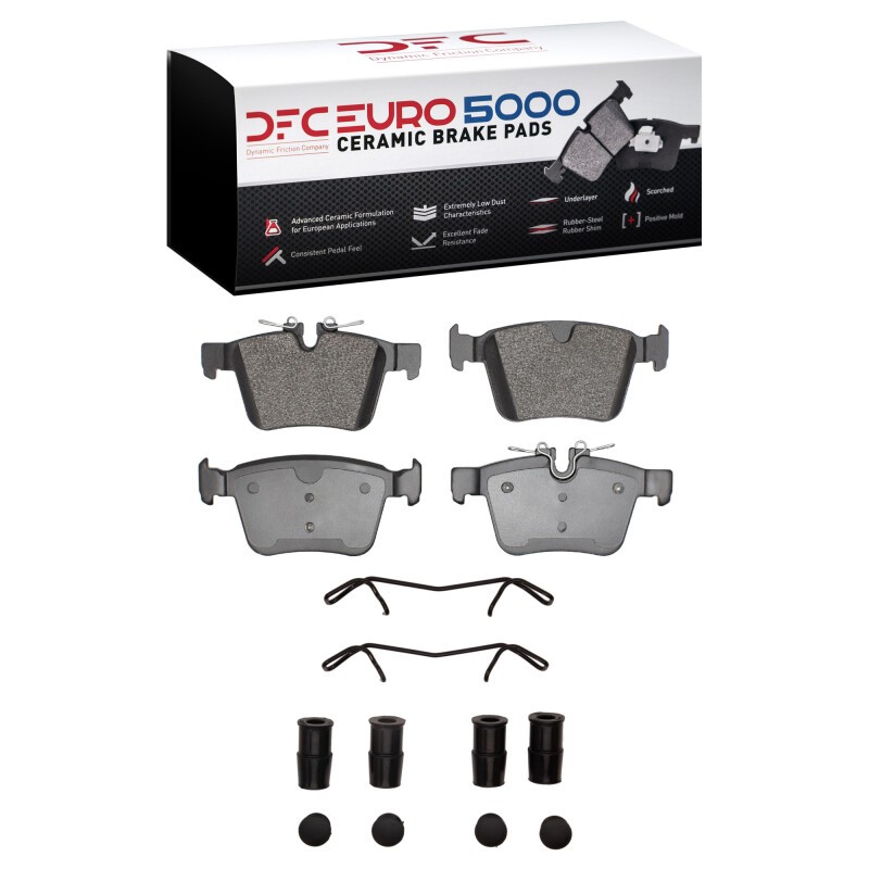 DFC For 15-25 Jaguar I-Pace Rear Euro 5000 Ceramic Brake Pads And Hardware Kit