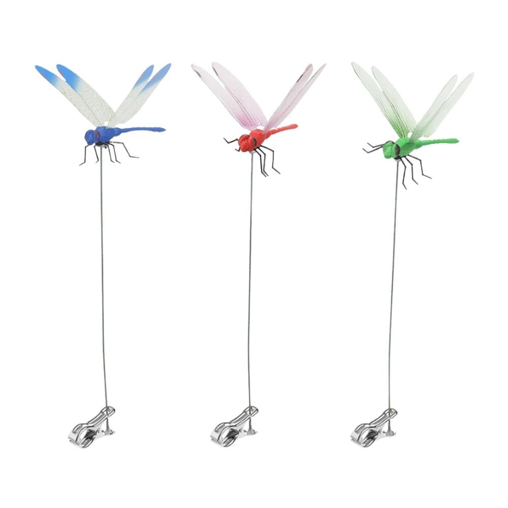 3-4Pcs Indoor &Outdoor Fake Dragonfly Rod Clip, Dragonfly Clip Bug Repellent,3D 3-4Pcs Indoor &Outdoor Fake Dragonfly Rod Clip, Dragonfly Clip Bug Repellent,3D