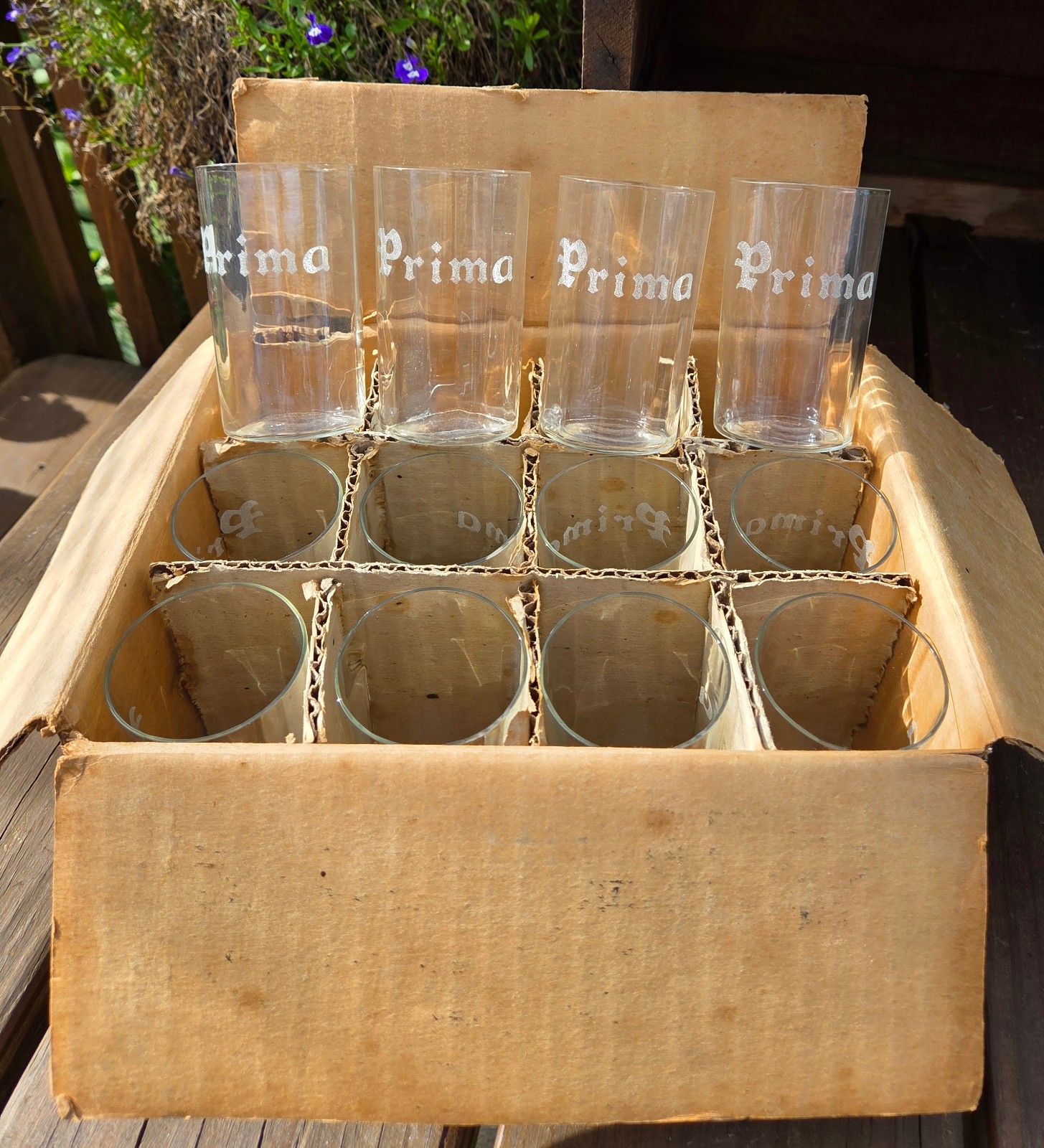Rare 1931 Prima Beer Glasses 12 Original Box Mint Chicago IL Rare 1931 Prima Beer Glasses 12 Original Box Mint Chicago IL