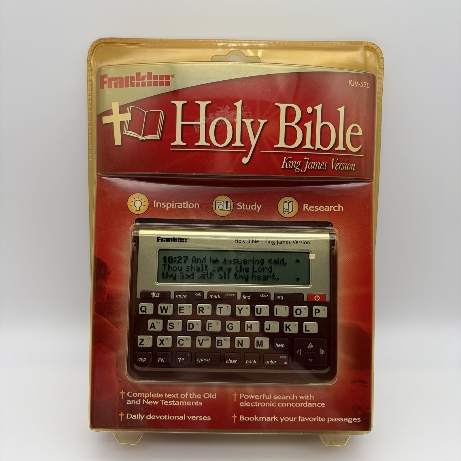 Franklin Electronic Holy Bible King James Version KJV-570 Handheld NEW Franklin Electronic Holy Bible King James Version KJV-570 Handheld NEW