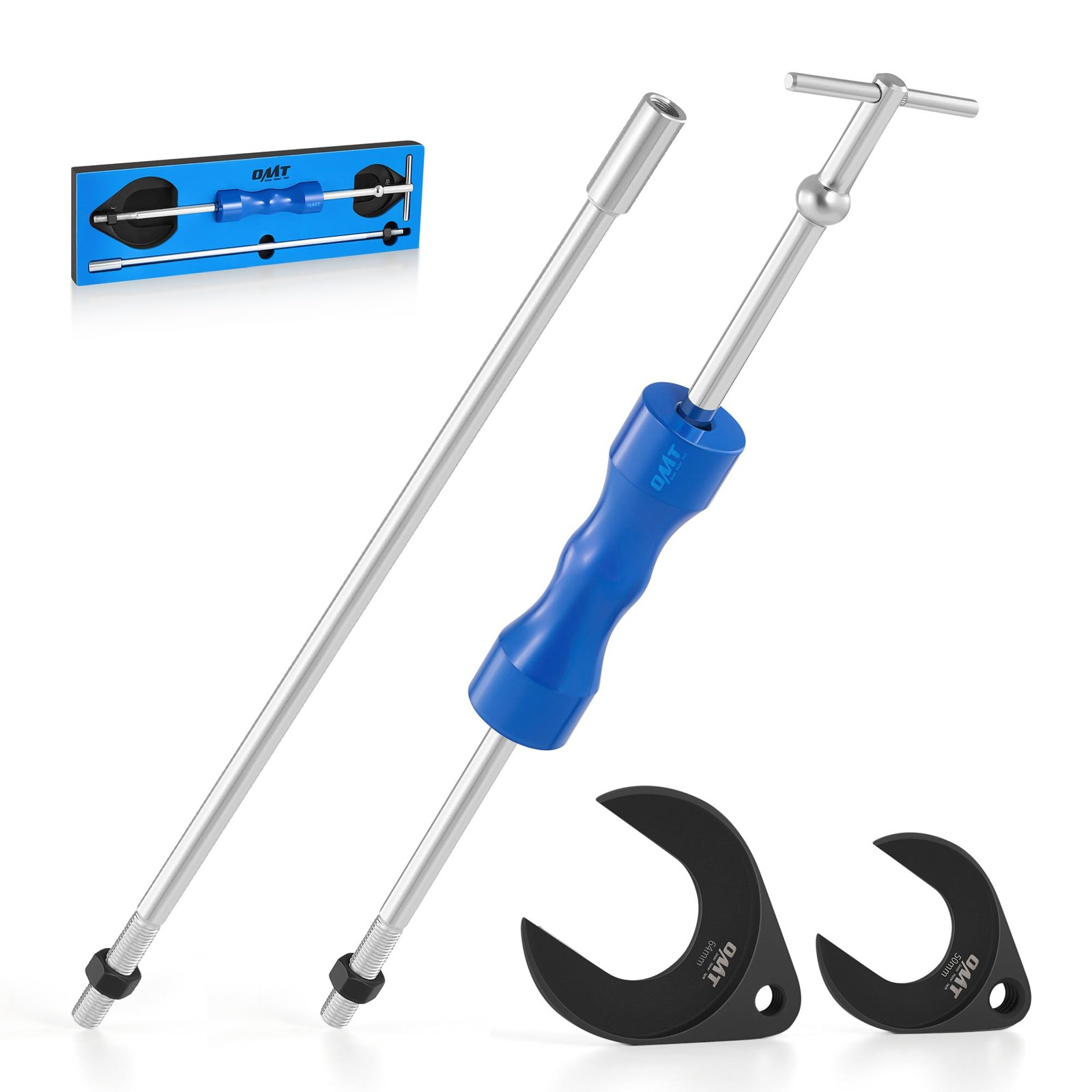 OMT CV Axle Removal Tool with Slide Hammer 50 & 64mm CV Joint Forks PUL-HC04-00 OMT CV Axle Removal Tool with Slide Hammer 50 & 64mm CV Joint Forks PUL-HC04-00