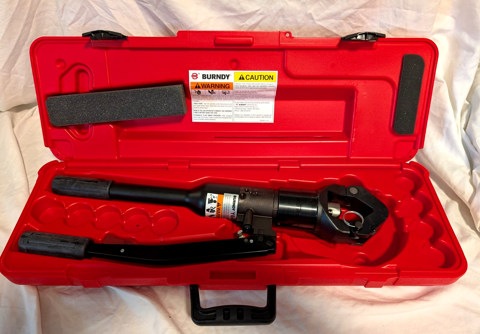 Burndy Dieless Hypress 11 Ton Hydraulic Crimper Y644HSXT Brand NEW IN BOX