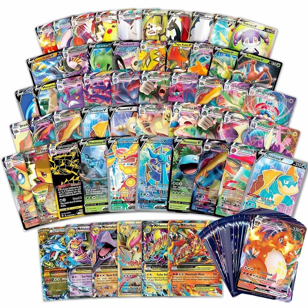 Pokémon Cards 100 - Pack + Ultra Rare Bonus | VMAX GX EX VSTAR V | Card Lot