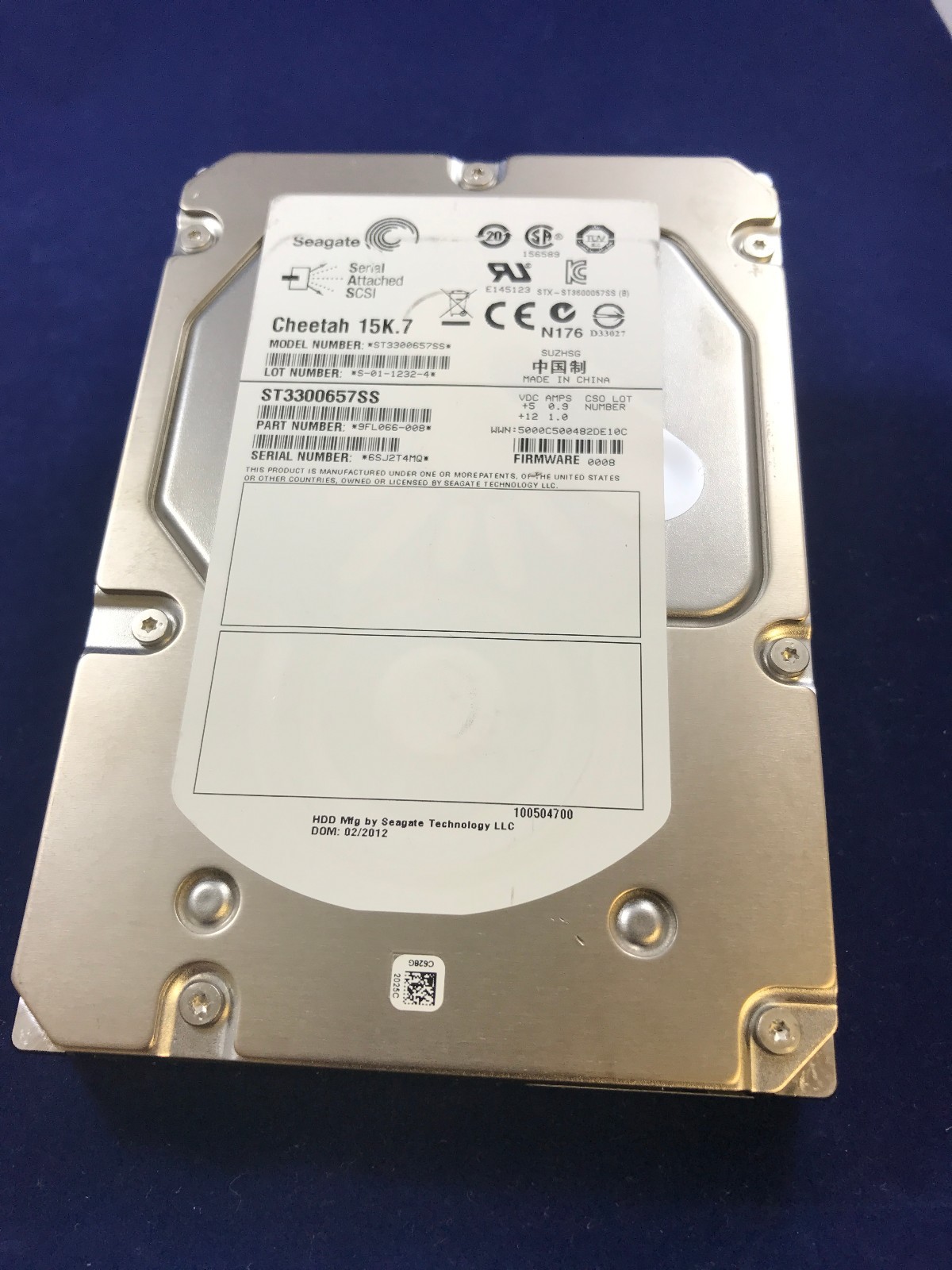 Seagate ST3300657SS 300GB 15000RPM 6Gb/s 3.5