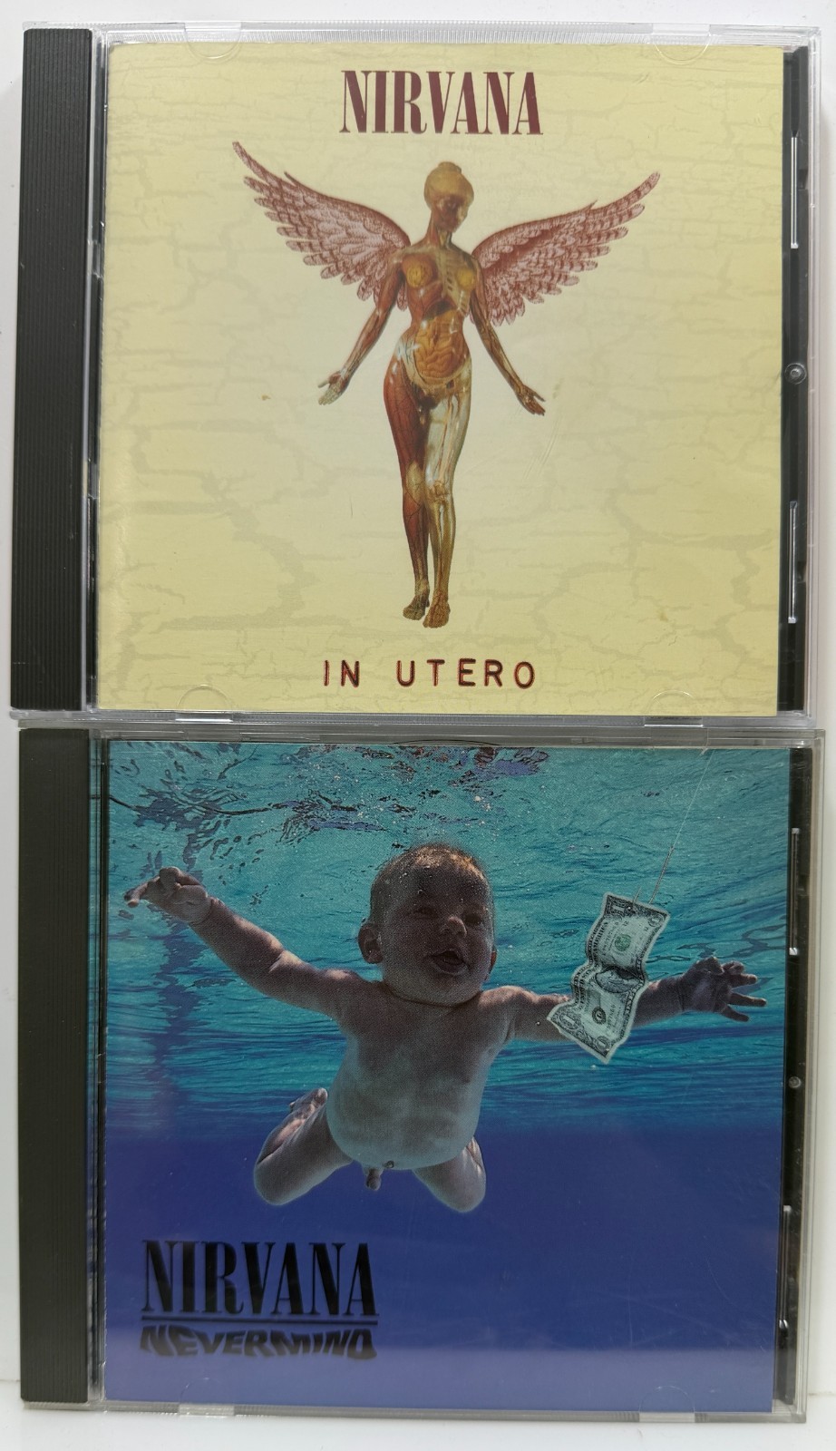 Nirvana : In Utero and Nevermind (CD 2 Albums DGC) Kurt Cobain *Very Good*