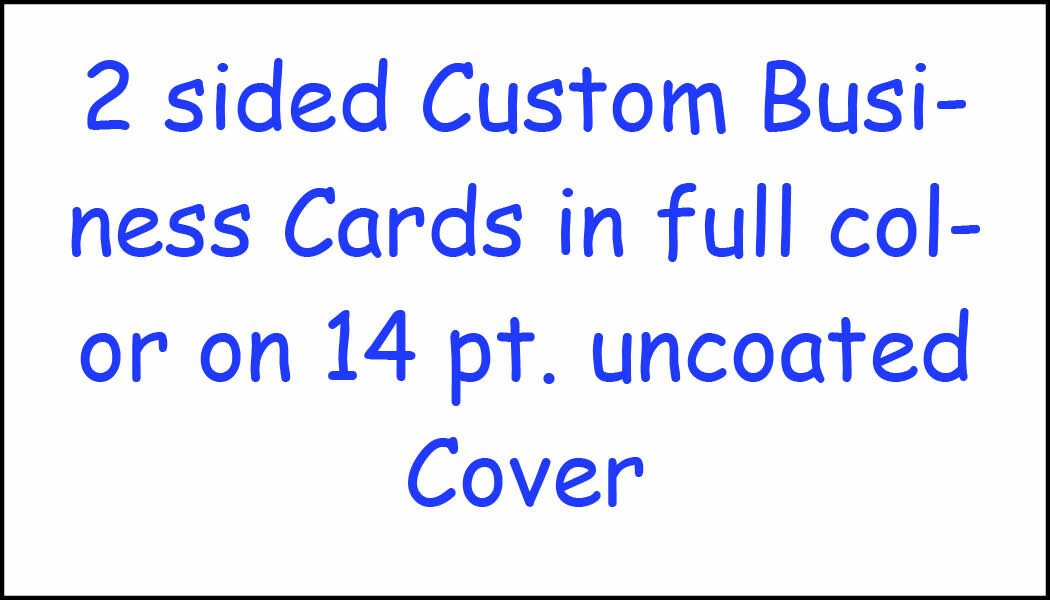 5000 2 SIDED FULL COLOR CUSTOM BUSINESS CARDS