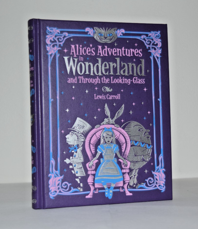 New Alice in Wonderland & Through Looking Glass Illustrated Leather Bound