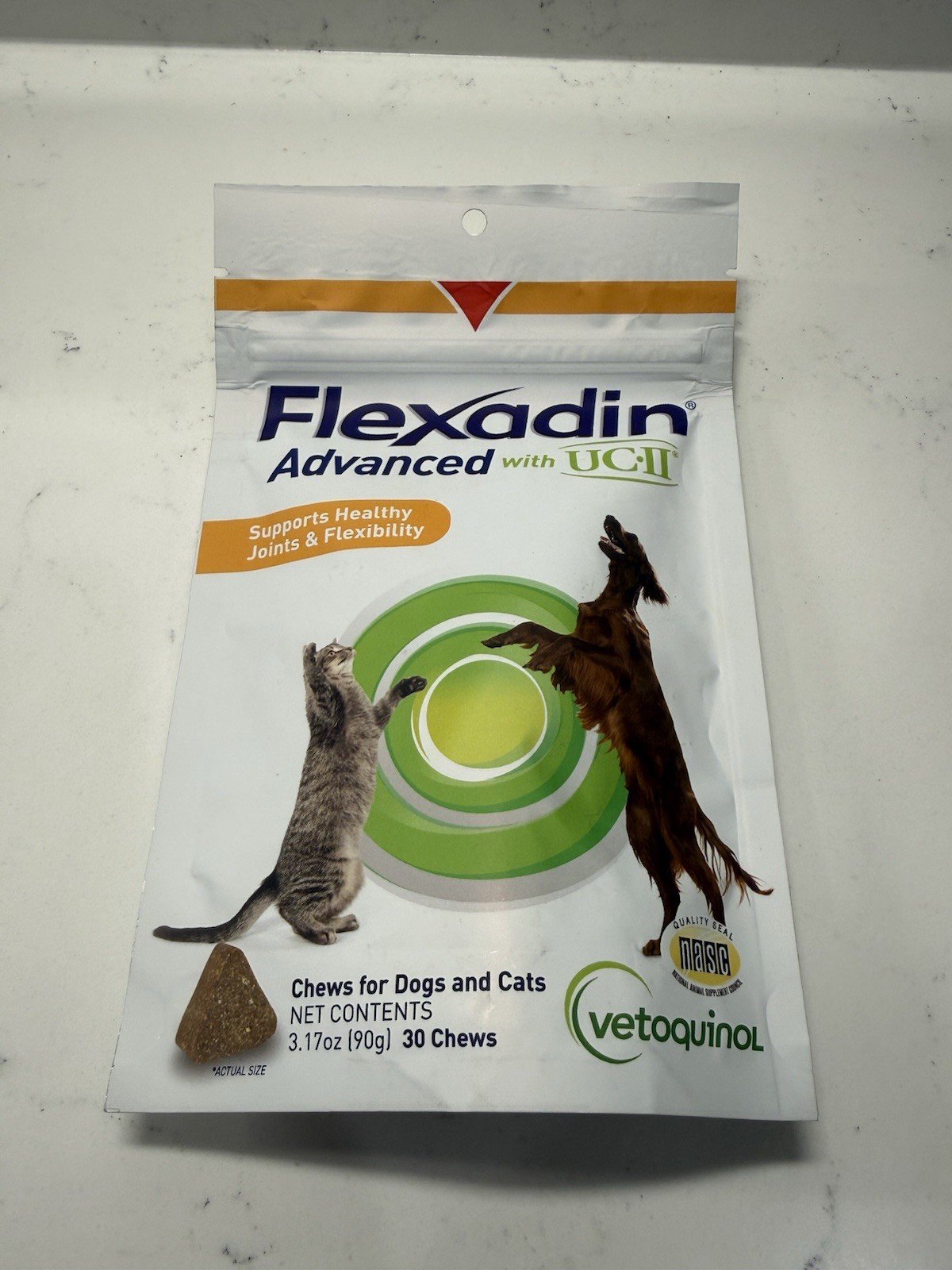 Vetoquinol Flexadin Advanced Dog Hip and Joint Supplement with Undenatured Colla Vetoquinol Flexadin Advanced Dog Hip and Joint Supplement with Undenatured Colla