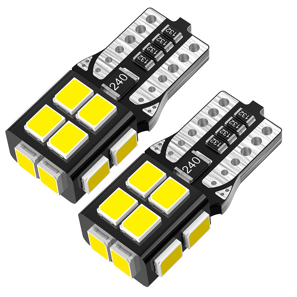 2Pc T10 194 168 CANBUS LED License Plate Interior Wedge Light Bulbs Bright White