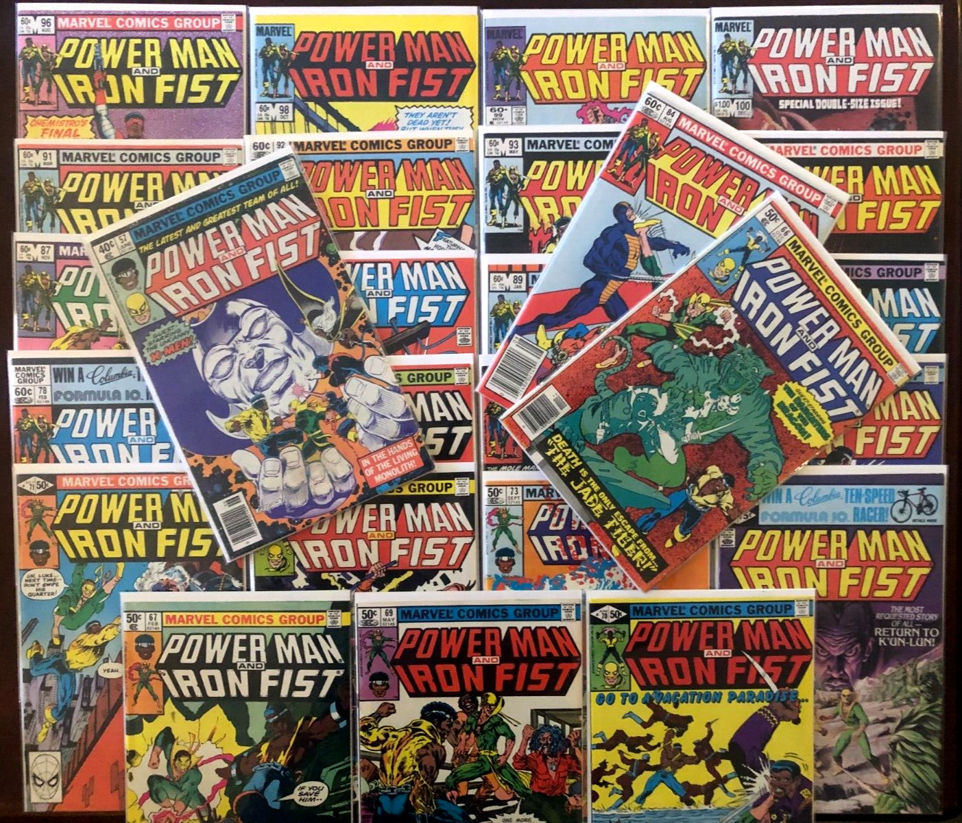 26x VINTAGE 1979-83 POWER MAN & IRON FIST LOT KEYS 2nd 3rd 4th SABRETOOTH X-Men