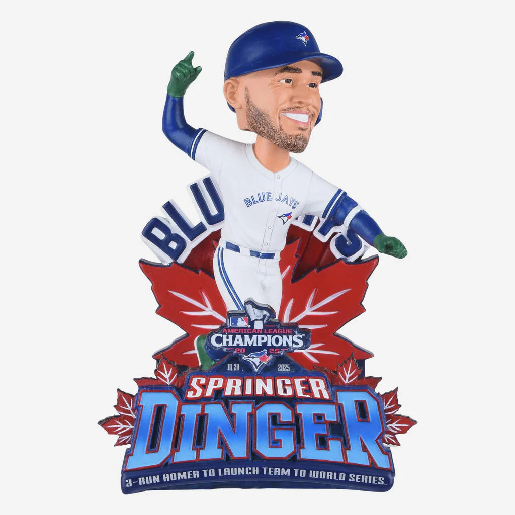 George Springer Toronto Blue Jays 2025 ALCS Game Winning Home Run Bobblehead MLB George Springer Toronto Blue Jays 2025 ALCS Game Winning Home Run Bobblehead MLB