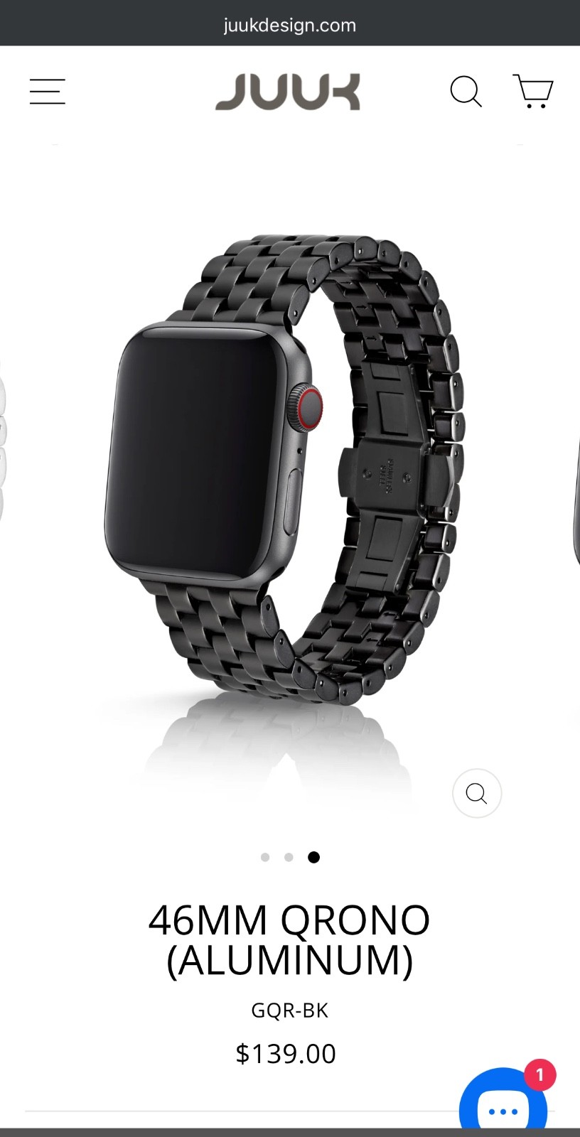 JUUK  46MM QRONO (ALUMINUM) for Apple Watch - Cosmic Gray - 44/45/46/49mm