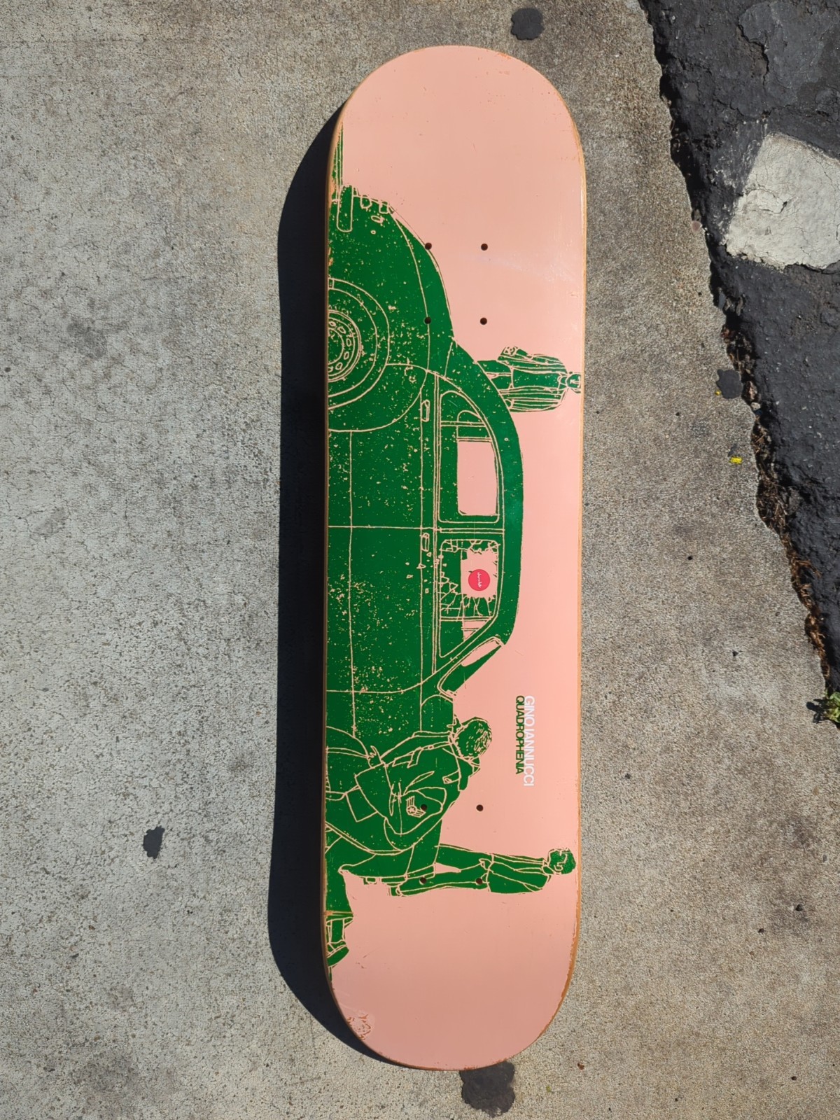 Vintage gino iannucci Chocolate Quadrophenia skateboard deck Nos Vintage gino iannucci Chocolate Quadrophenia skateboard deck Nos
