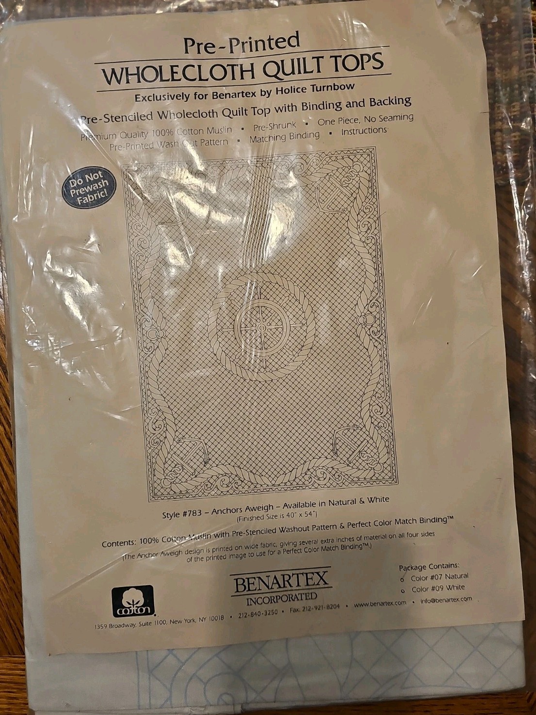 NIP BENARTEX Pre-Printed Wholecloth Quilt Top #783 ANCHORS AWEIGH NAUTICAL ROPE NIP BENARTEX Pre-Printed Wholecloth Quilt Top #783 ANCHORS AWEIGH NAUTICAL ROPE