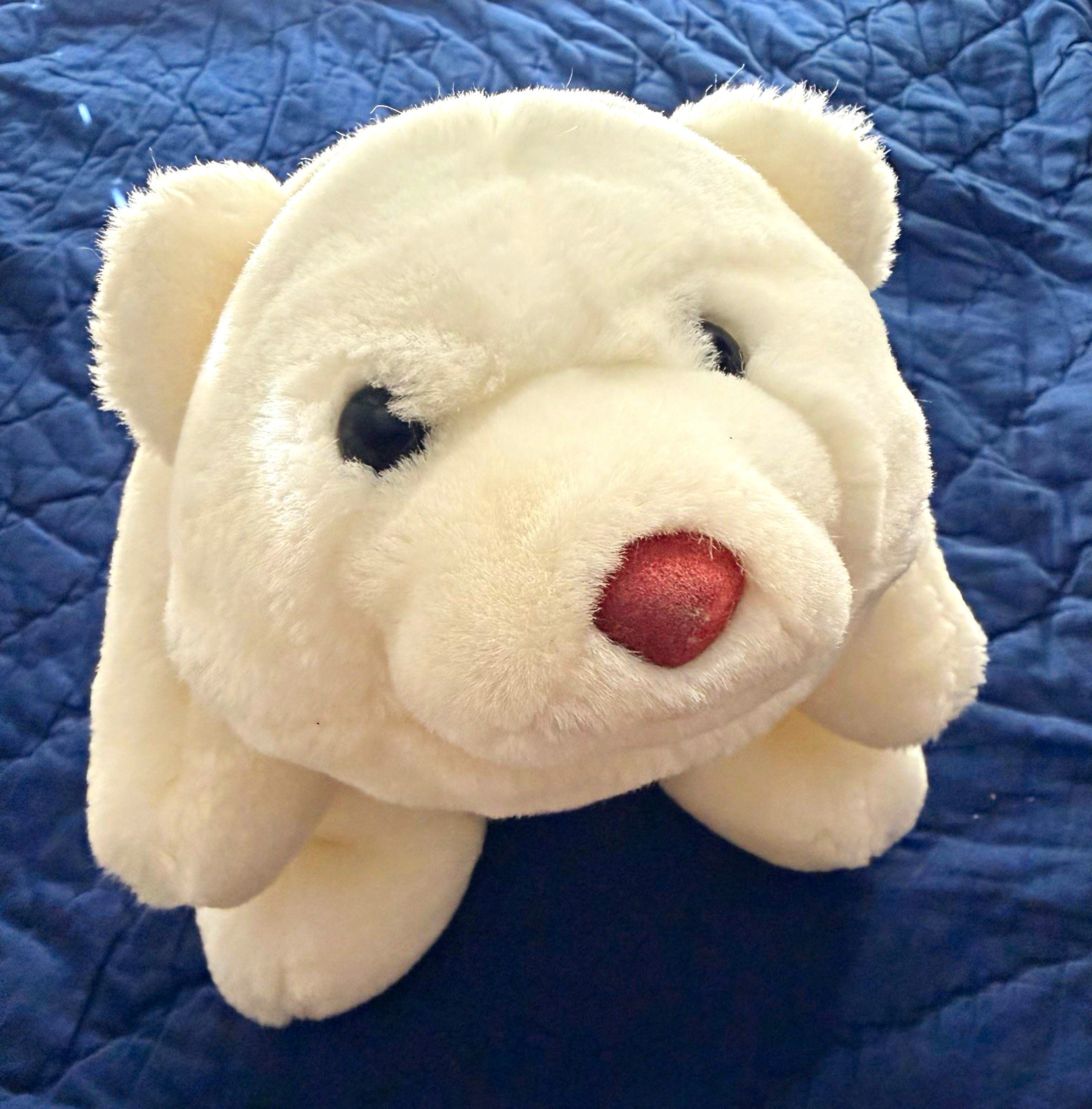 GUND Polar Bear Plush Stuffed Animal Vintage 1980 GUND Polar Bear Plush Stuffed Animal Vintage 1980