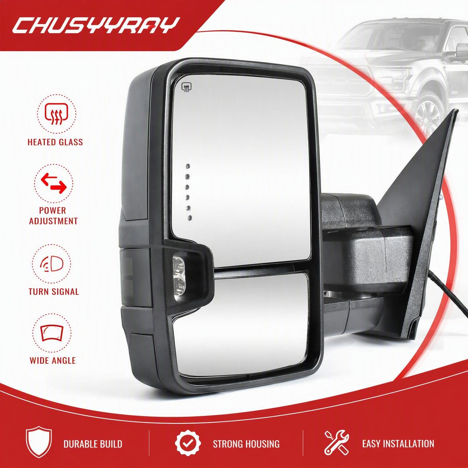Mirror for 2014-2018 Chevy Silverado Sierra 1500 2500HD 3500HD Power Heated