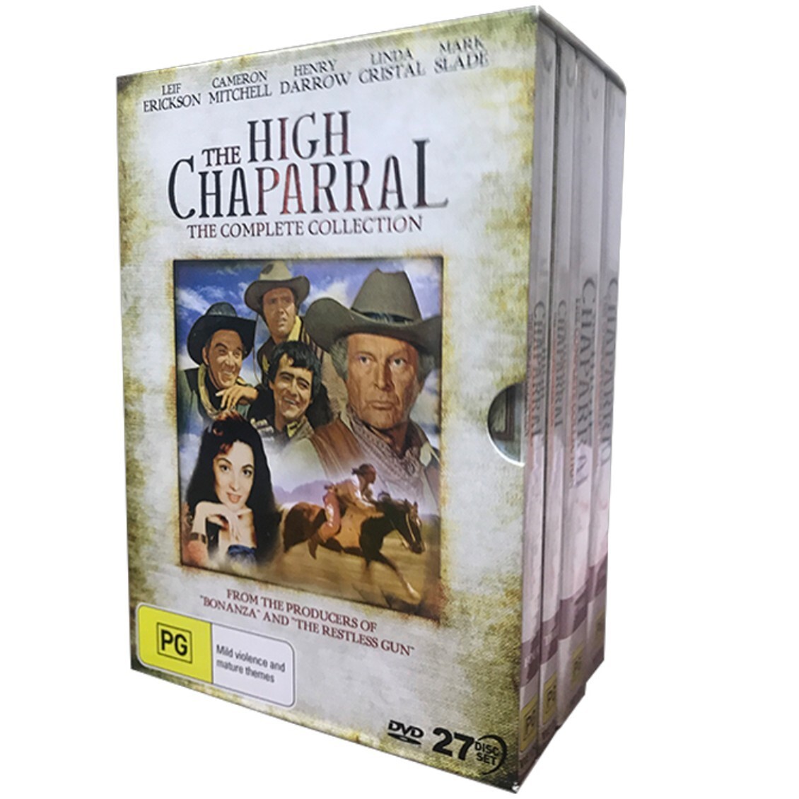 The High Chaparral Complete Series Seasons 1-4 (27-Disc DVD) s & Sealed